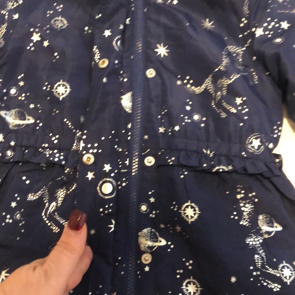 LONDON FOG Navy Midweight Trench Jacket Kids Size 5 - Picture 4 of 14